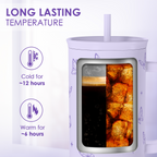 Butterfly Gifts for Women, Butterfly Tumbler with Handle, Stainless Steel Insulated Coffee Travel Mug Cup, Gifts for Women Girls on Birthday Christmas, 40oz