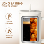 Teacher Appreciation Gift - 40oz Stainless Steel Insulated Tumbler with Handle and Straw - Teacher Nutrition Facts Travel Coffee Mug Cup for Women Back to School Birthday Christmas