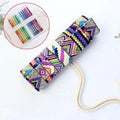 Roll Up Canvas Wrap Pencil Bag For Students Stylish Stationary Storage Pouch Unique Pencil Case For School