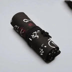 Roll Up Canvas Wrap Pencil Bag For Students Stylish Stationary Storage Pouch Unique Pencil Case For School