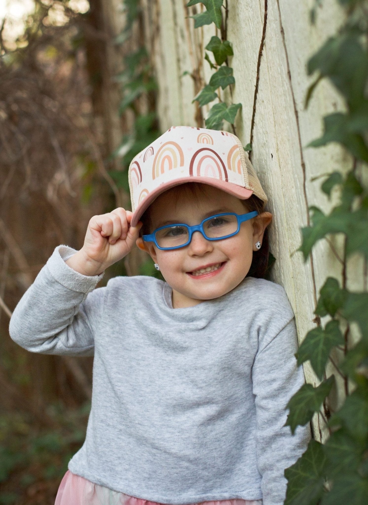 Rose Rainbow Trucker Hat