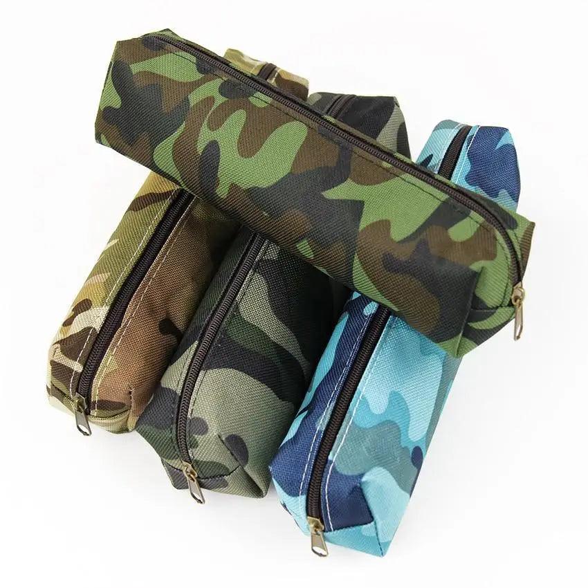 Simple Camouflage Cool Pencil Case Soft Black Pencil Holder For Boys Stylish Pouch For Office And Schools