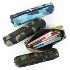 Simple Camouflage Cool Pencil Case Soft Black Pencil Holder For Boys Stylish Pouch For Office And Schools