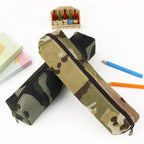 Simple Camouflage Cool Pencil Case Soft Black Pencil Holder For Boys Stylish Pouch For Office And Schools