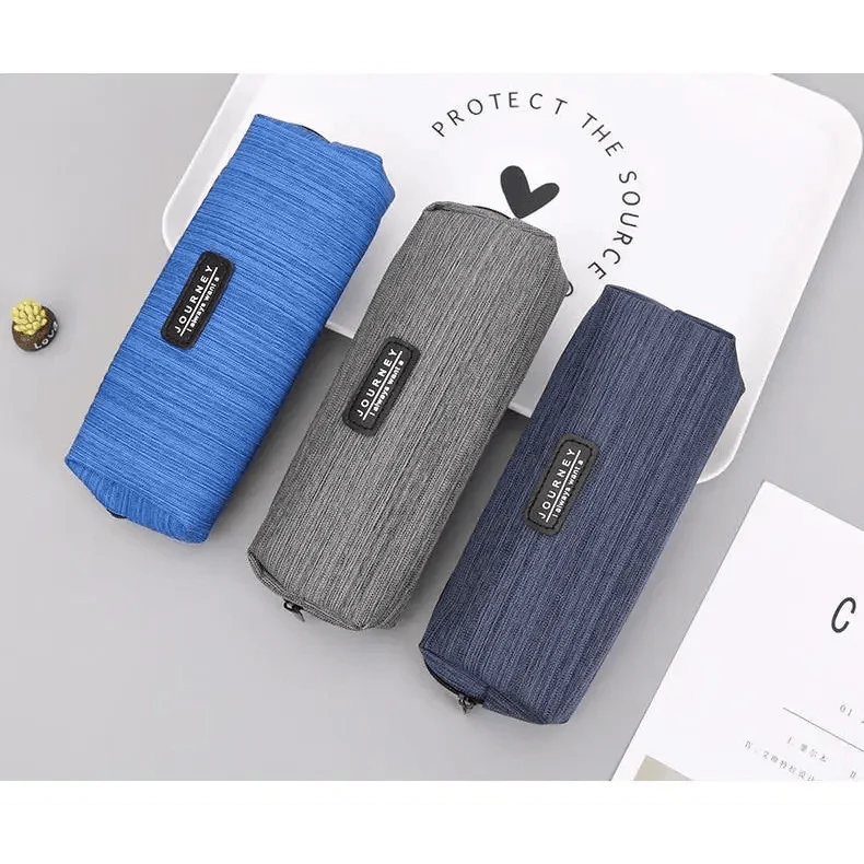 Simple Small Square Waterproof Pencil Case Stationery Case For Students Unique Pencil School Case