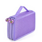 Unique Purple Cute Big 36/48/72 Holes Stationery Students Pencil Case High Quality Large Capacity Pencil Box